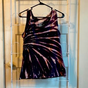 Handmade Women’s Active Reverse Tie Dye Tanktop